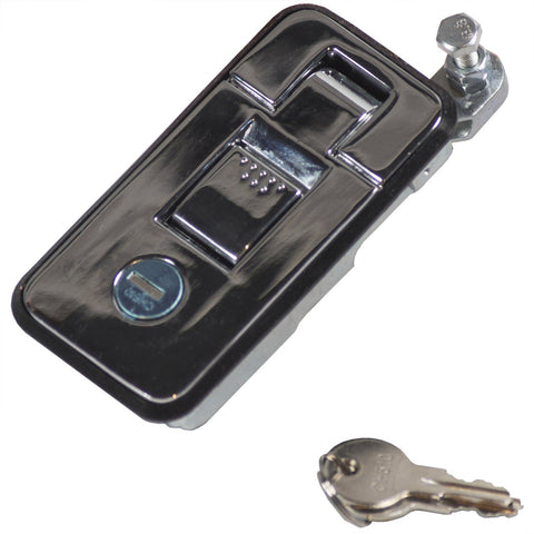 Goliath Large Compression Lock 15-30mm Grip, Chrome Plated Steel, Push-to-Close