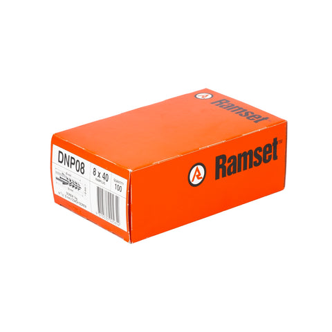 Ramset 8 x 40mm RamPlug Nylon Wall Plug Orange - 100 Pack