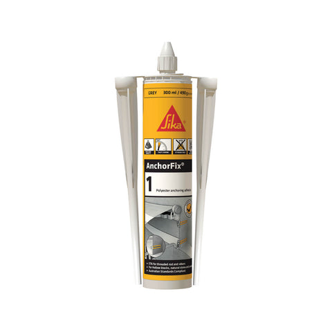 Sika 300ml Grey Anchorfix-1 Anchoring Adhesive, Non-Sag, Fast Cure