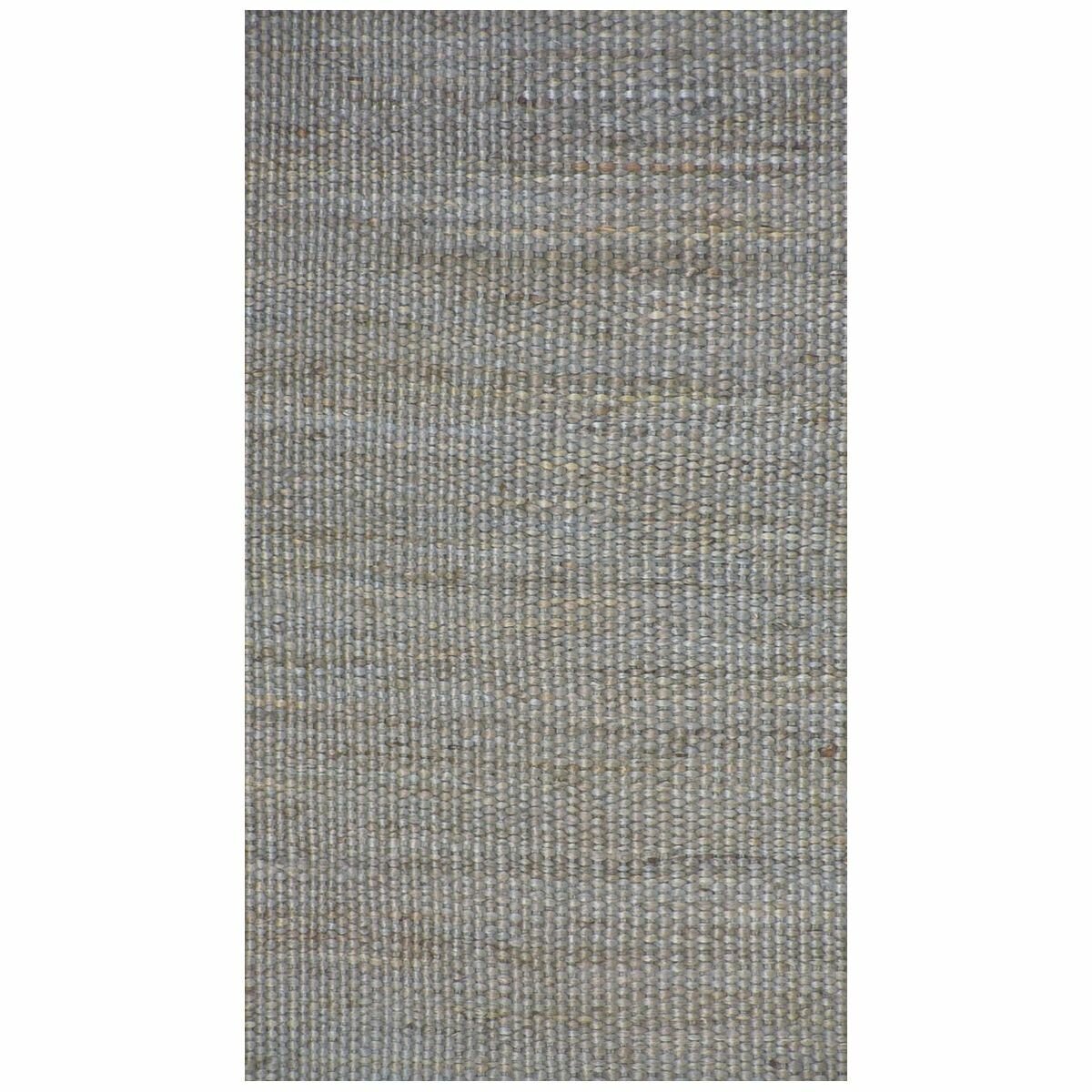 Cadrys Naturals Jute Slate Rug 200x300cm - Handspun Jute Flatweave, 8mm Pile - JUTENS2