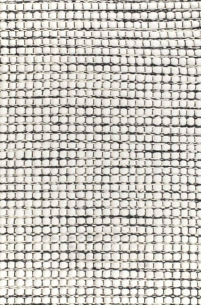 Rug Culture Loft Medium Black Felted Wool Rug 225x155cm - Hand Loomed - LFTBLK225X155
