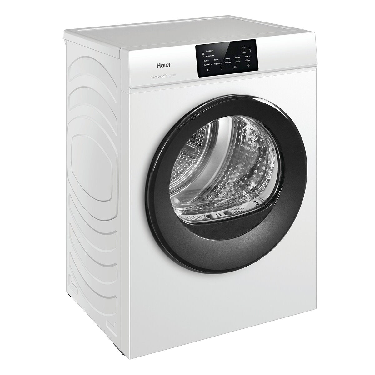 Haier 7kg Slimline Heat Pump Dryer - White, 7 Star Energy Rating, Touch Controls - HDHPS70LW1