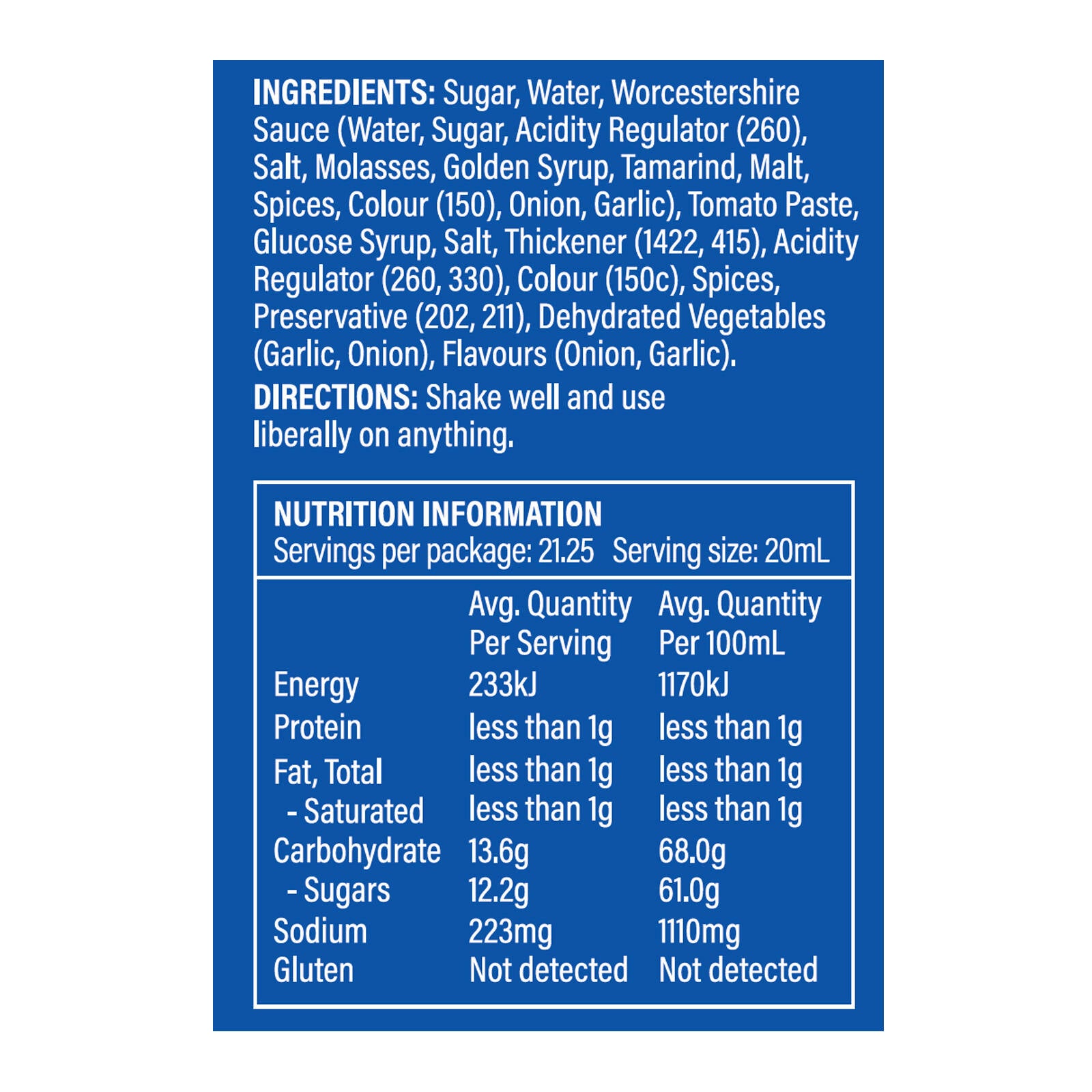 Blue Smoke Memphis BBQ Sauce 425ml