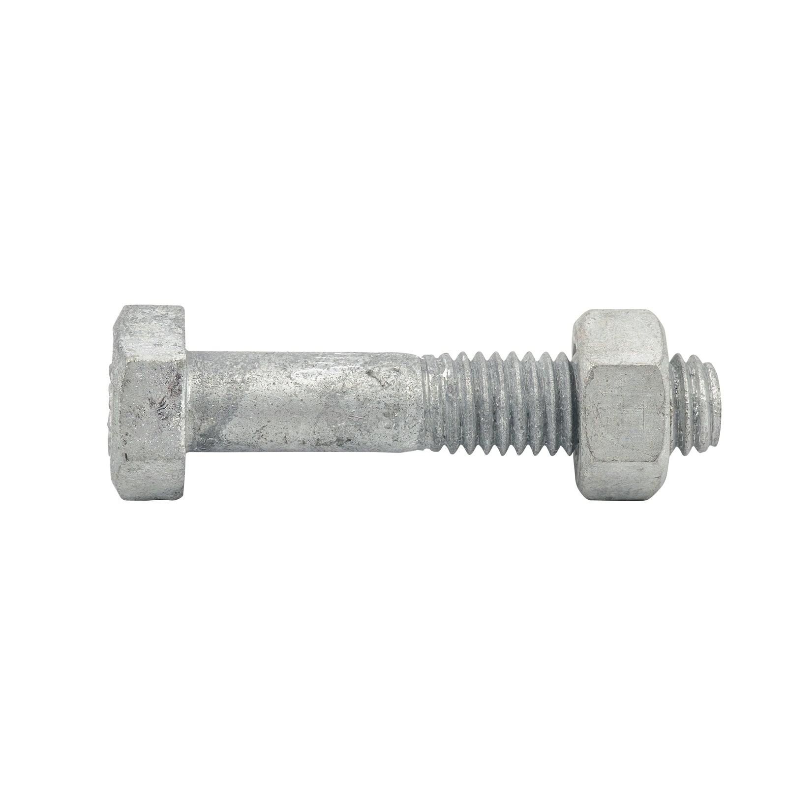 Zenith M8 x 40mm Hot Dip Galvanised Hex Head Bolt & Nut - 4.6 Grade Steel