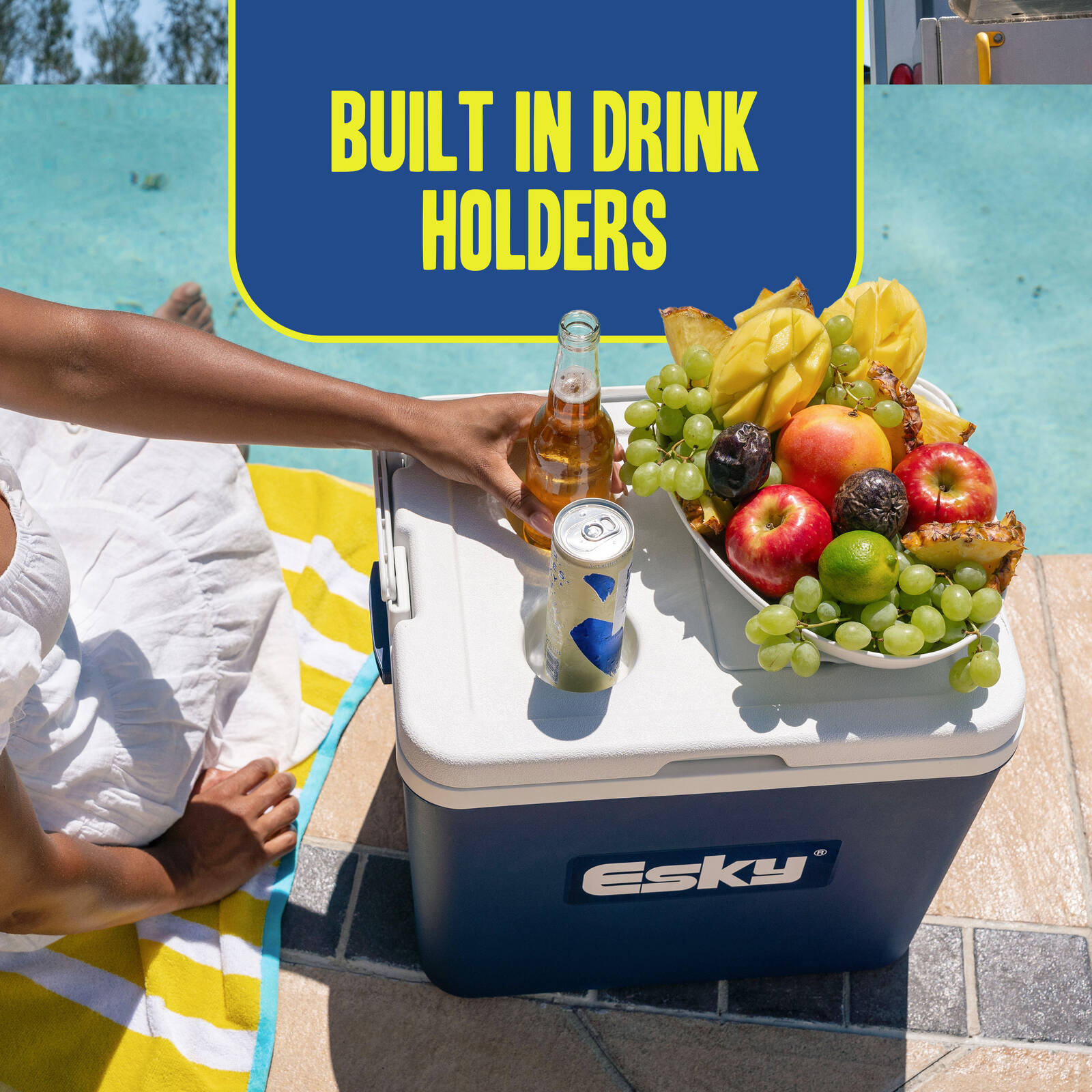 Esky Chilla 33L Hard Cooler Insulated Leak-Resistant Blue