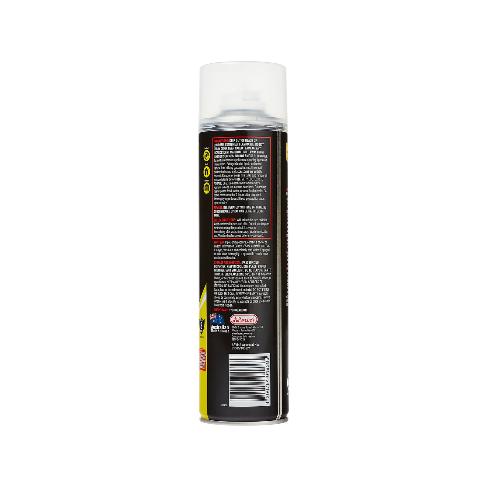 Hovex Outdoor Control Bomb 300g Aerosol - Crawling & Flying Insects