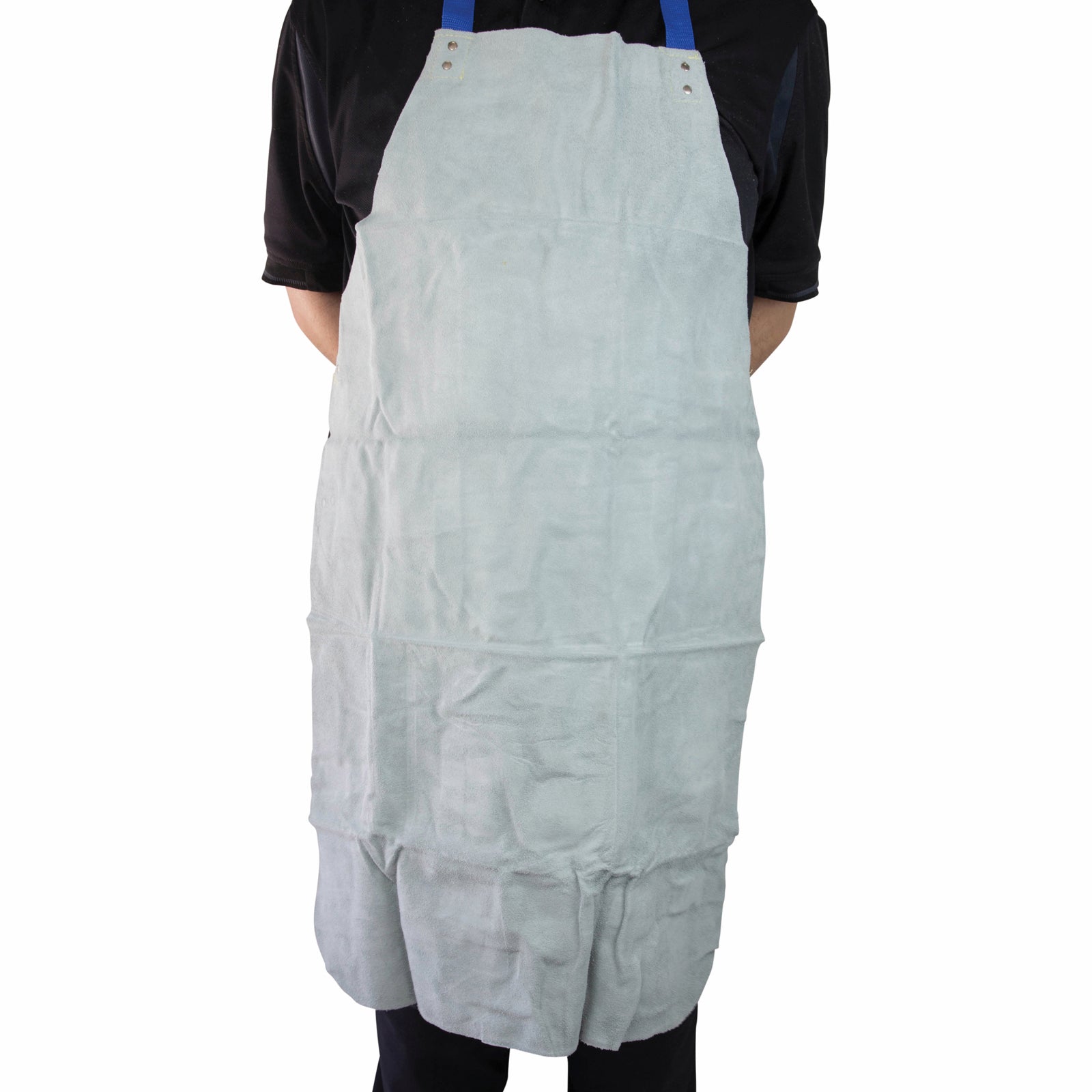 Bossweld 60 x 90cm Chrome Leather Full Welding Apron - Adjustable Heat Protection