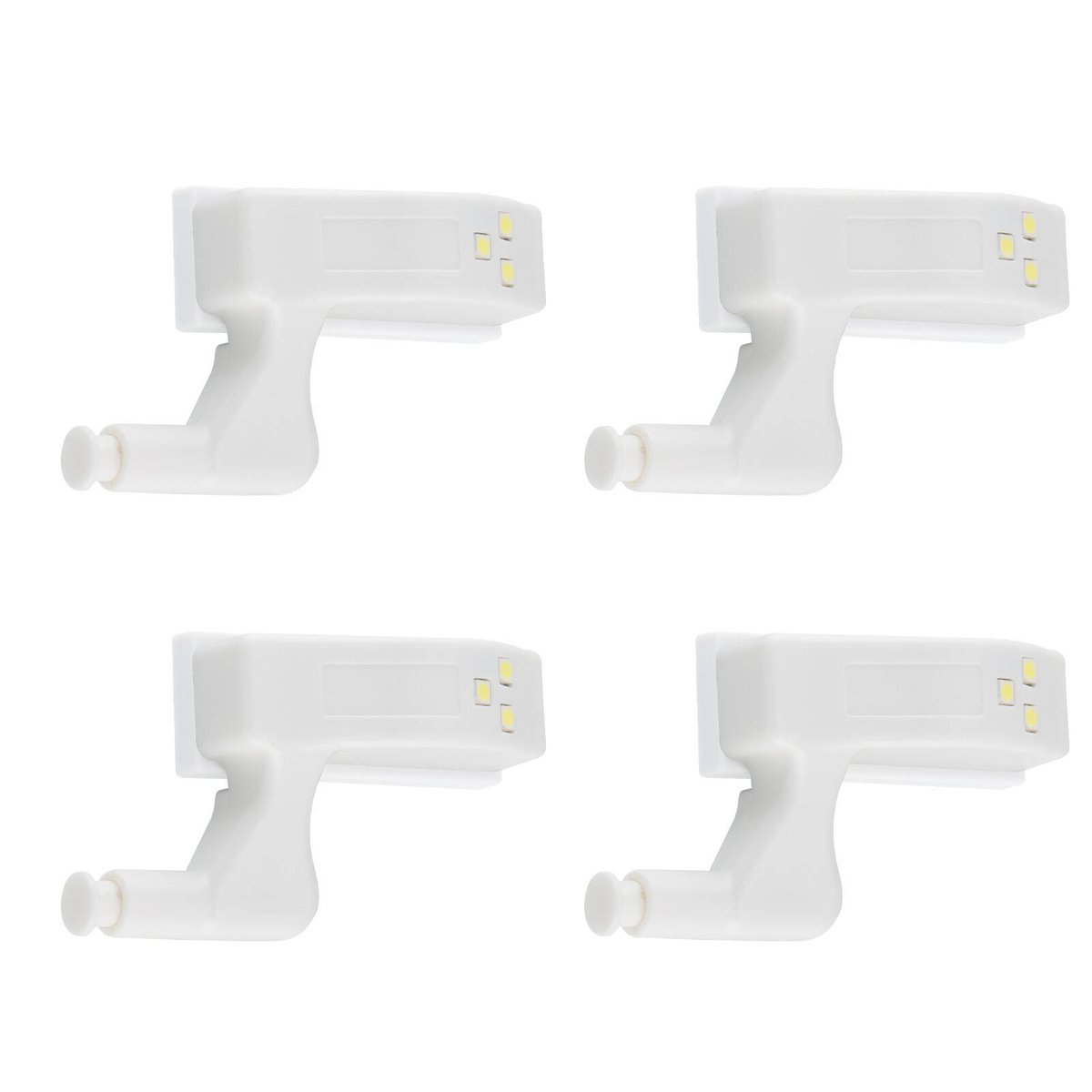 Arlec White LED Cupboard Hinge Light 4 Pack UC104