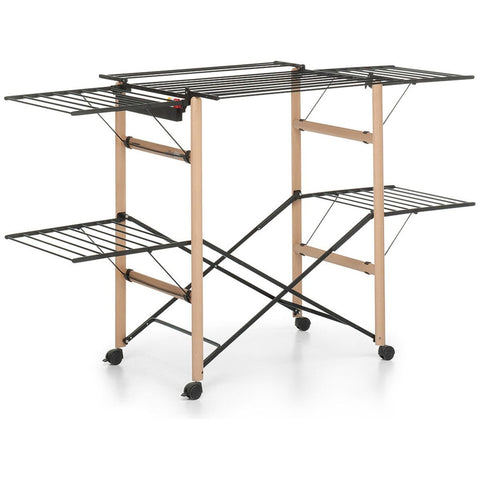 Foppapedretti Gulliver 4.0 Clothes Airer - 27m Drying Line, FSC-Certified Wood Frame, Natural - F9900420803