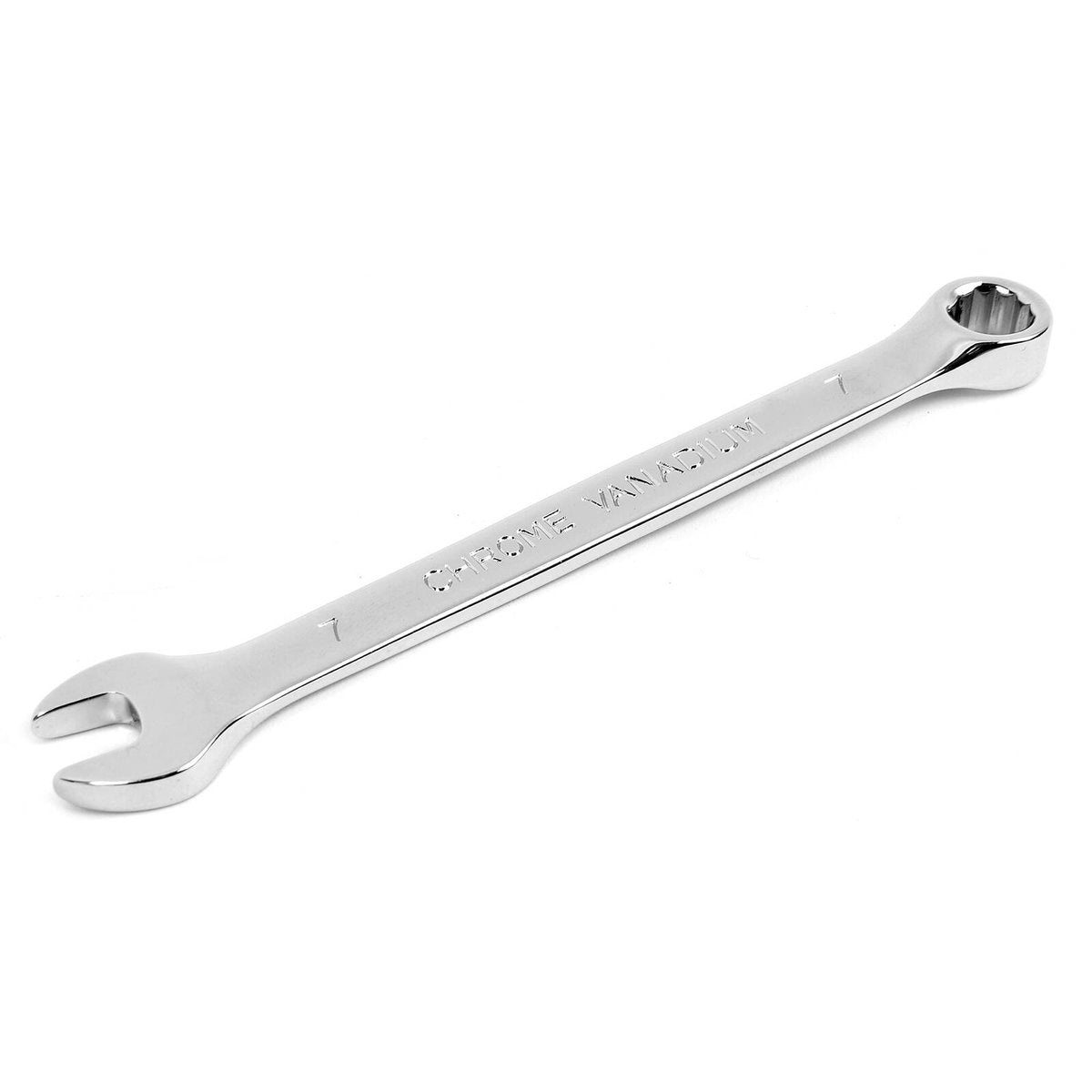 Trojan 7mm Combination Spanner, Chrome Vanadium 12 Point Ring End