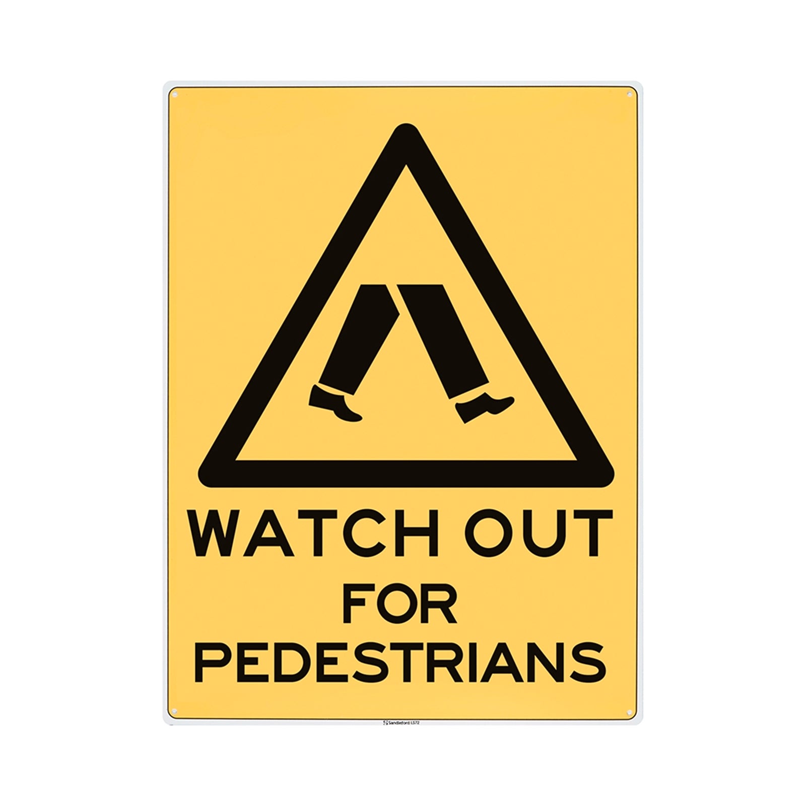 Sandleford 450 x 600mm Watch For Pedestrians Polypropylene Sign
