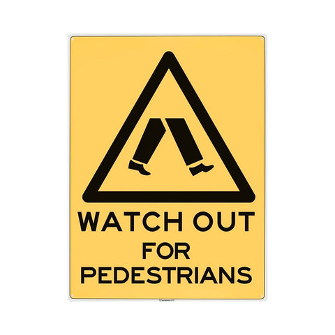 Sandleford 450 x 600mm Watch For Pedestrians Polypropylene Sign