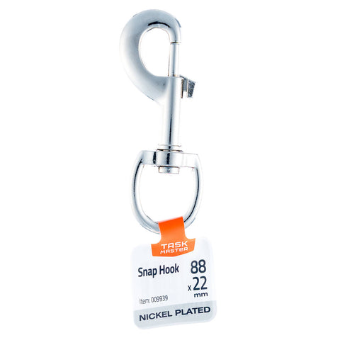Taskmaster 88 x 22mm Nickel Plated Snap Hook
