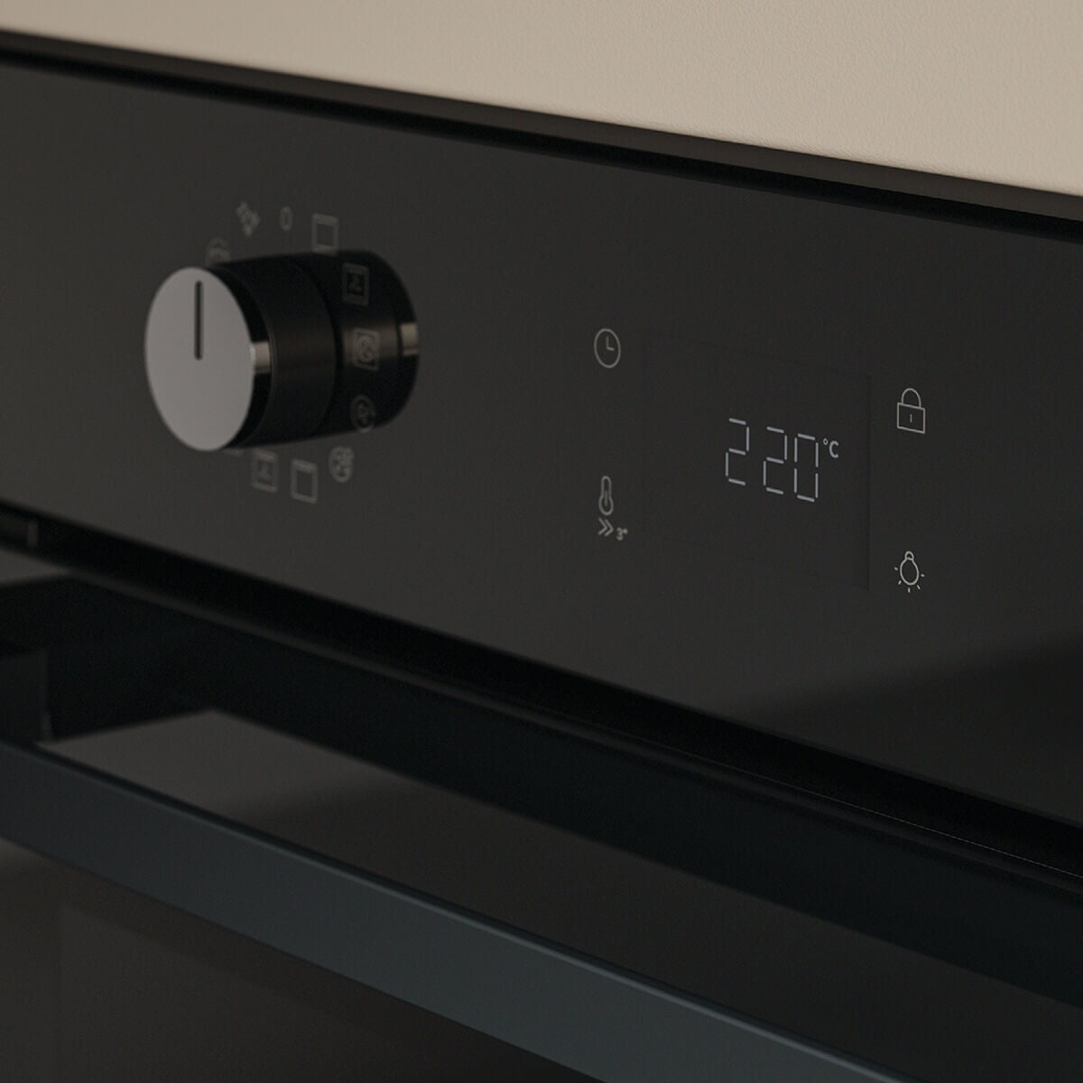 Haier 60cm 500 Series Pyrolytic Oven - 78L, 12 Functions, Air Fry, Steam Assist, Black - HWO60S12EPB5