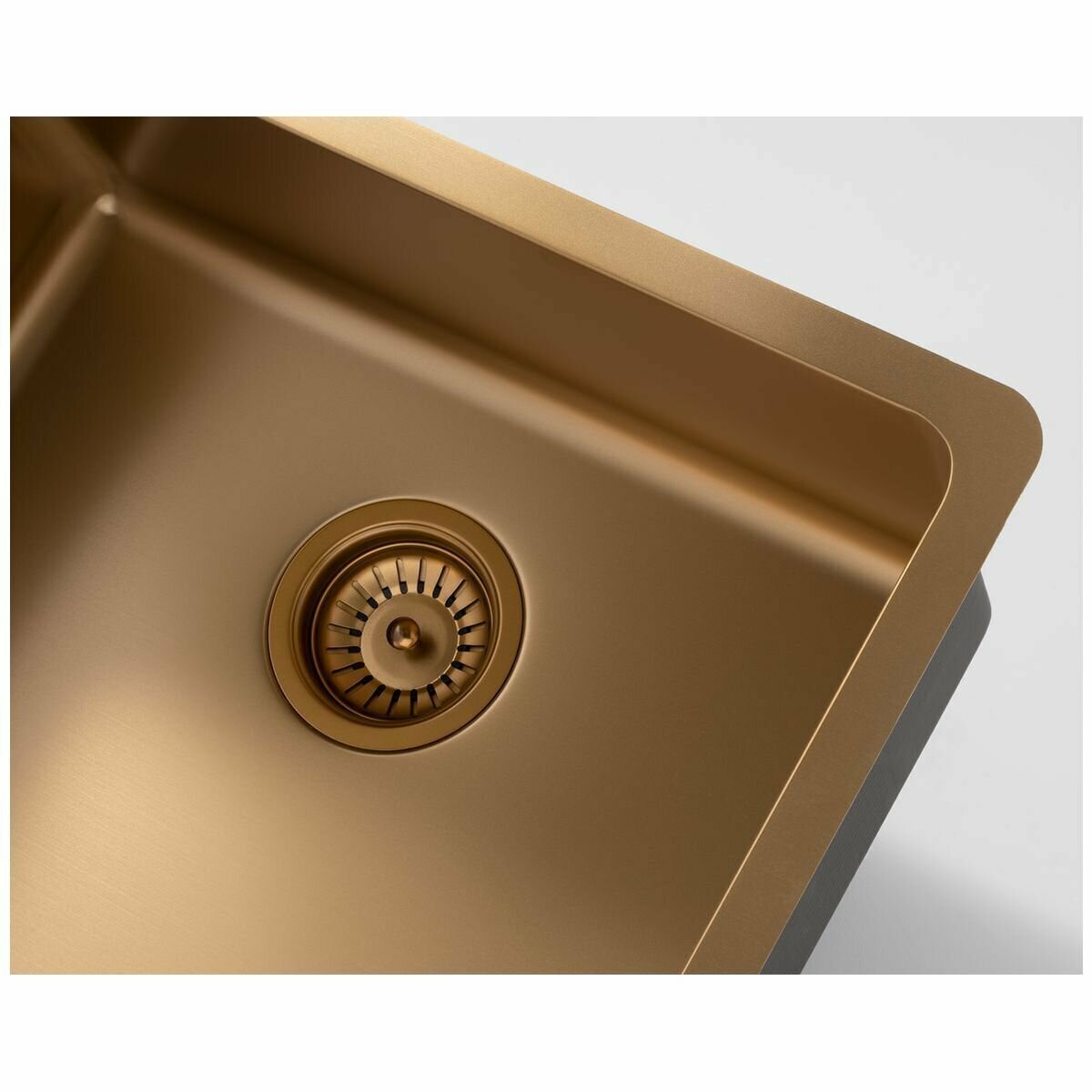 Titan Essentials 520mm Single Bowl Sink and Pull Out Gooseneck Mixer Tap Package - Brass - TSBRPK522