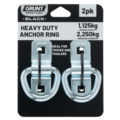 Grunt 1125kg Galvanised Steel Heavy Duty Anchor Point - 2 Pack