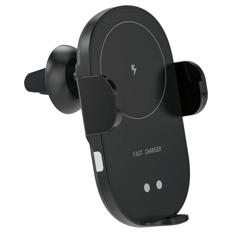 Antsig 15W Wireless Car Charger - Automatic One-Hand Operation - Vent & Suction Mount - 110mm x 50mm x 70mm - SuperSaverAU - view 1