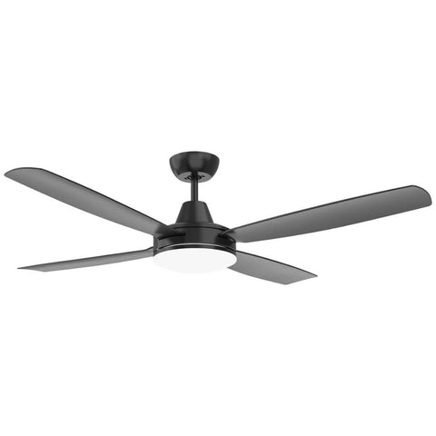 Mercator Nemoi 137cm DC Ceiling Fan with LED Light - Black, 4 Colour Temperatures, Remote - FC708134BK