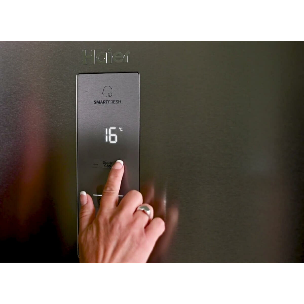 Haier 600 Series 465L Vertical Refrigerator - Satine Finish, Super Cool, Reversible Door - HRF505VS