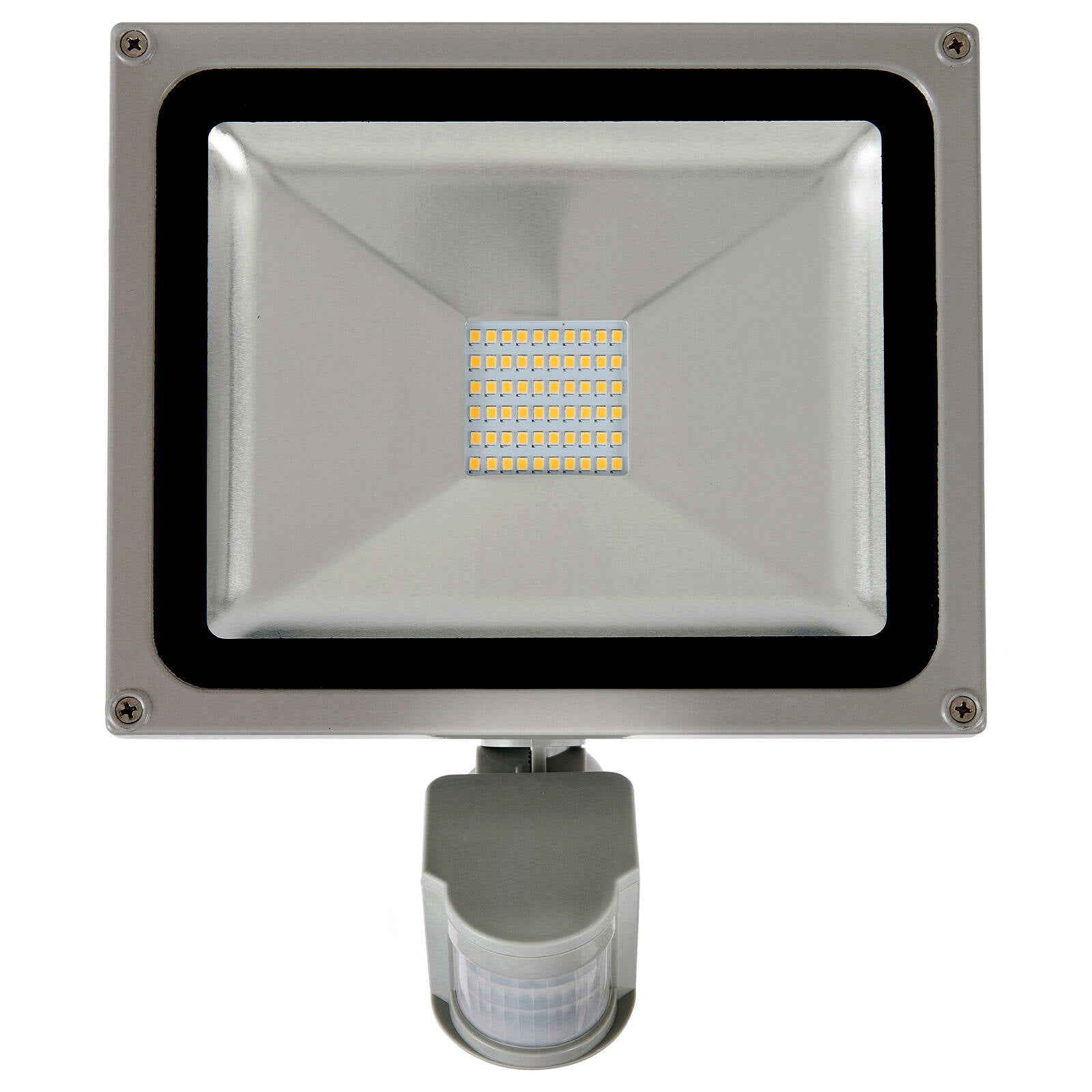 Brilliant 30W Ranger III DIY LED Sensor Flood Light Grey 2700lm 180 Degree 12m