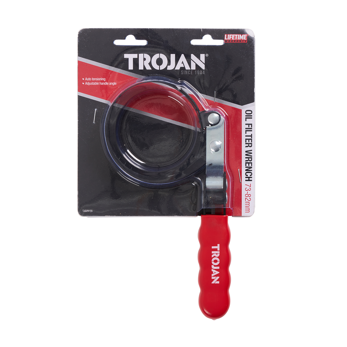 Trojan Oil Filter Wrench - 73mm to 82mm - Auto Tensioning - Adjustable Handle - SuperSaverAU - view 2