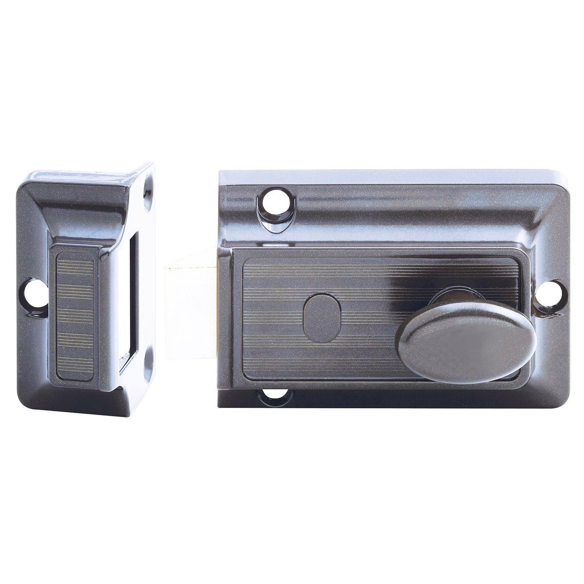 Lockwood 100 Nightlatch Brown Chrome Cylinder - High Purity Zinc Alloy