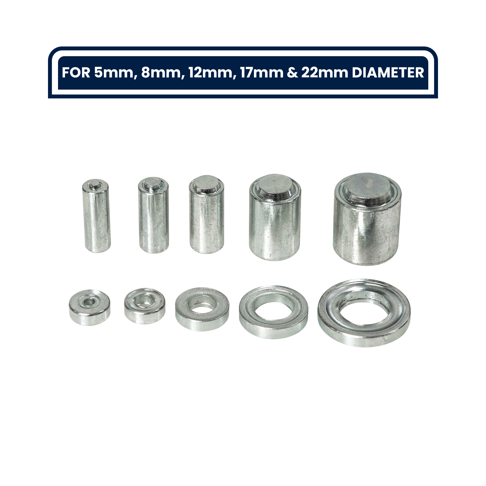 Grunt 5 Punch Metal Grommet Tool Webbing Accessory Kit