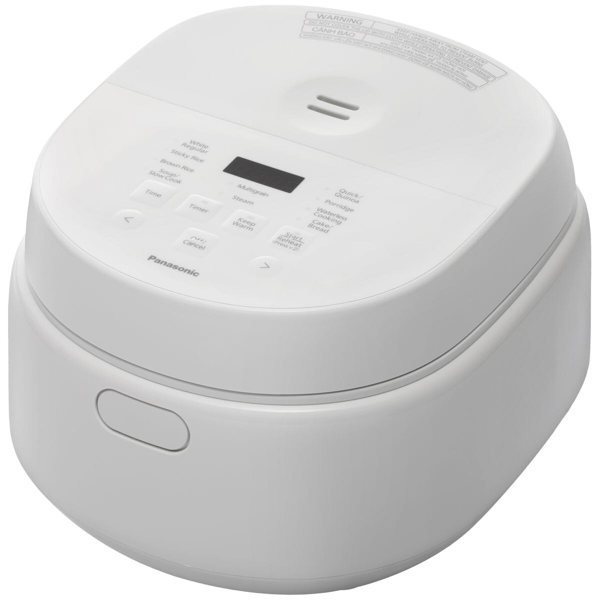 Panasonic Premium 5.5-cup rice cooker - 10 auto menus, Binchotan charcoal-coated pot, white - SR-DL104WST