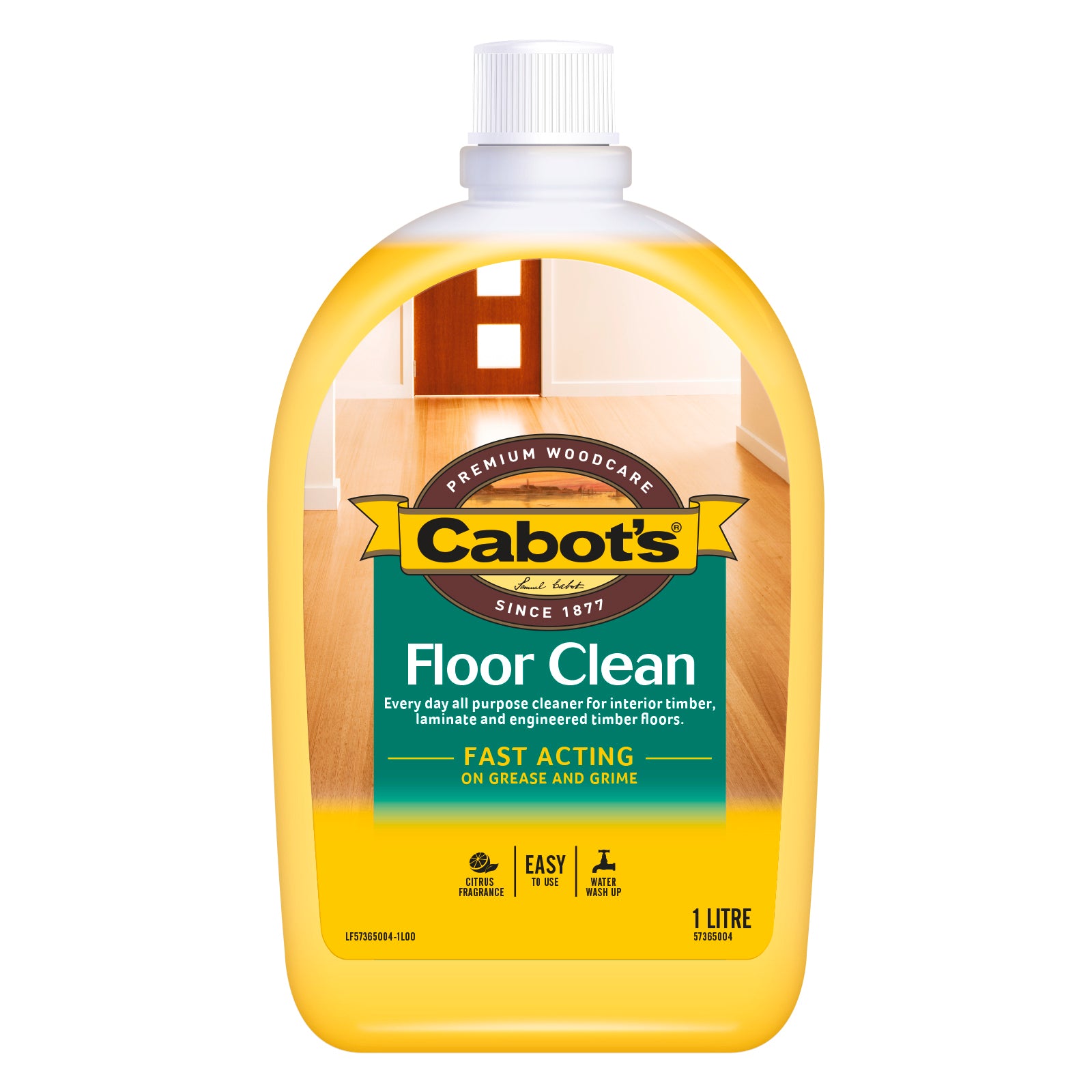 Cabot's 1L Floor Clean - Water Based Interior Timber Floor Cleaner