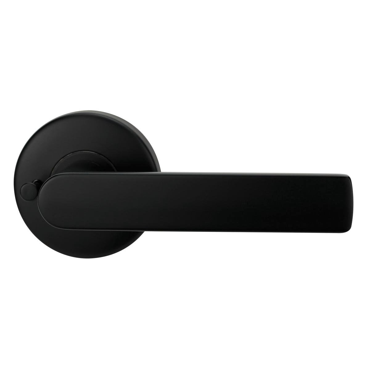 Lockwood Nero Velocity L3 Matt Black Privacy Lever Set