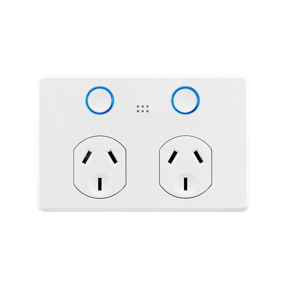 DETA Grid Connect Smart Double Touch Power Point, White Gloss 6922HA