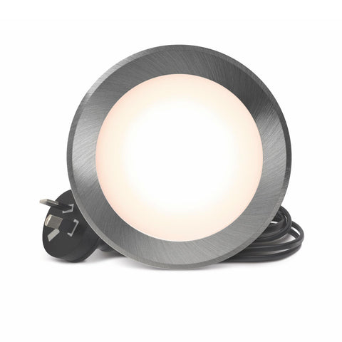 HPM 90mm 7W Tricolour Dimmable LED Downlight Indoor/Outdoor Polished Silver LDL90TRIPS