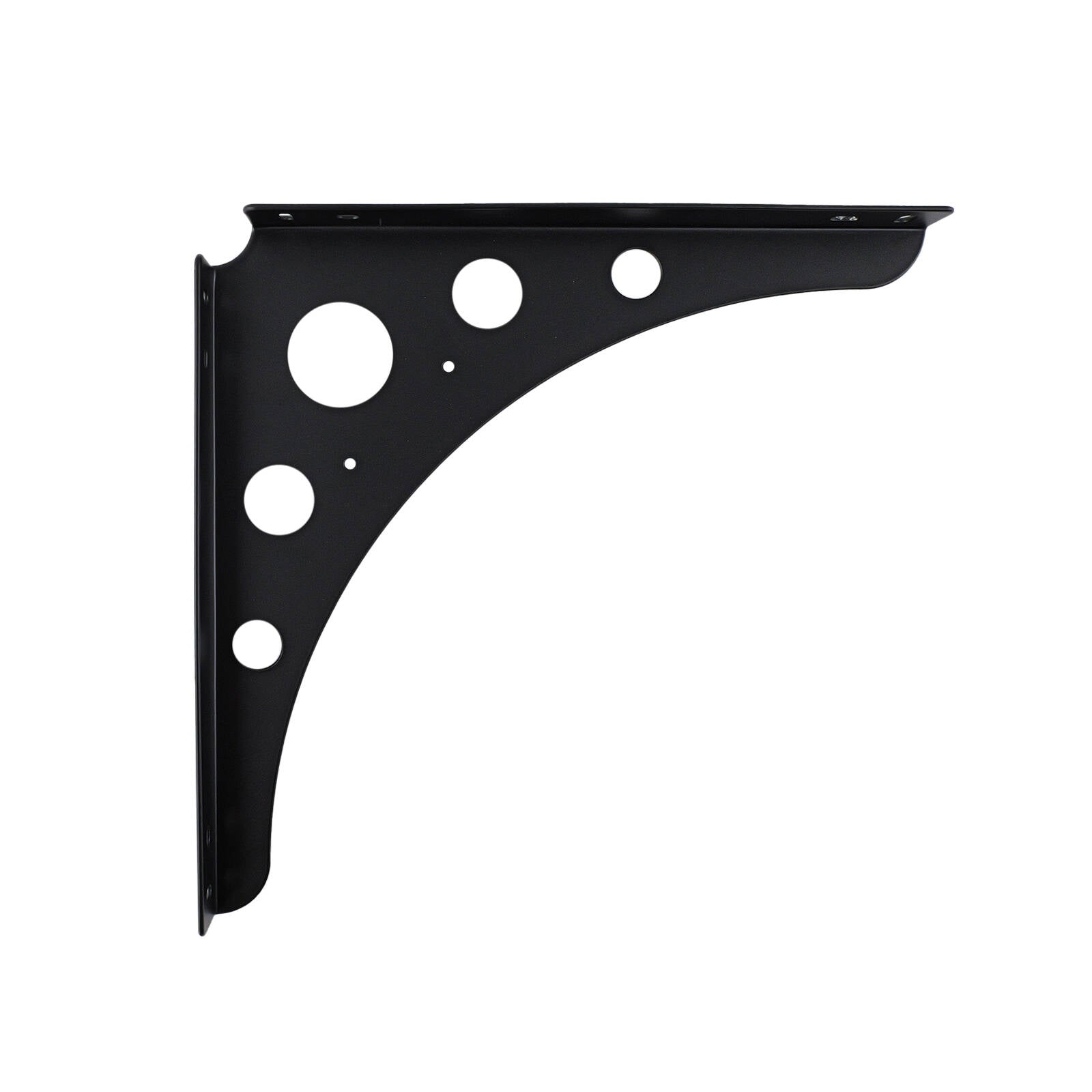Carinya 300 x 300mm Black Euro Bracket - Powder Coated Steel, 100kg