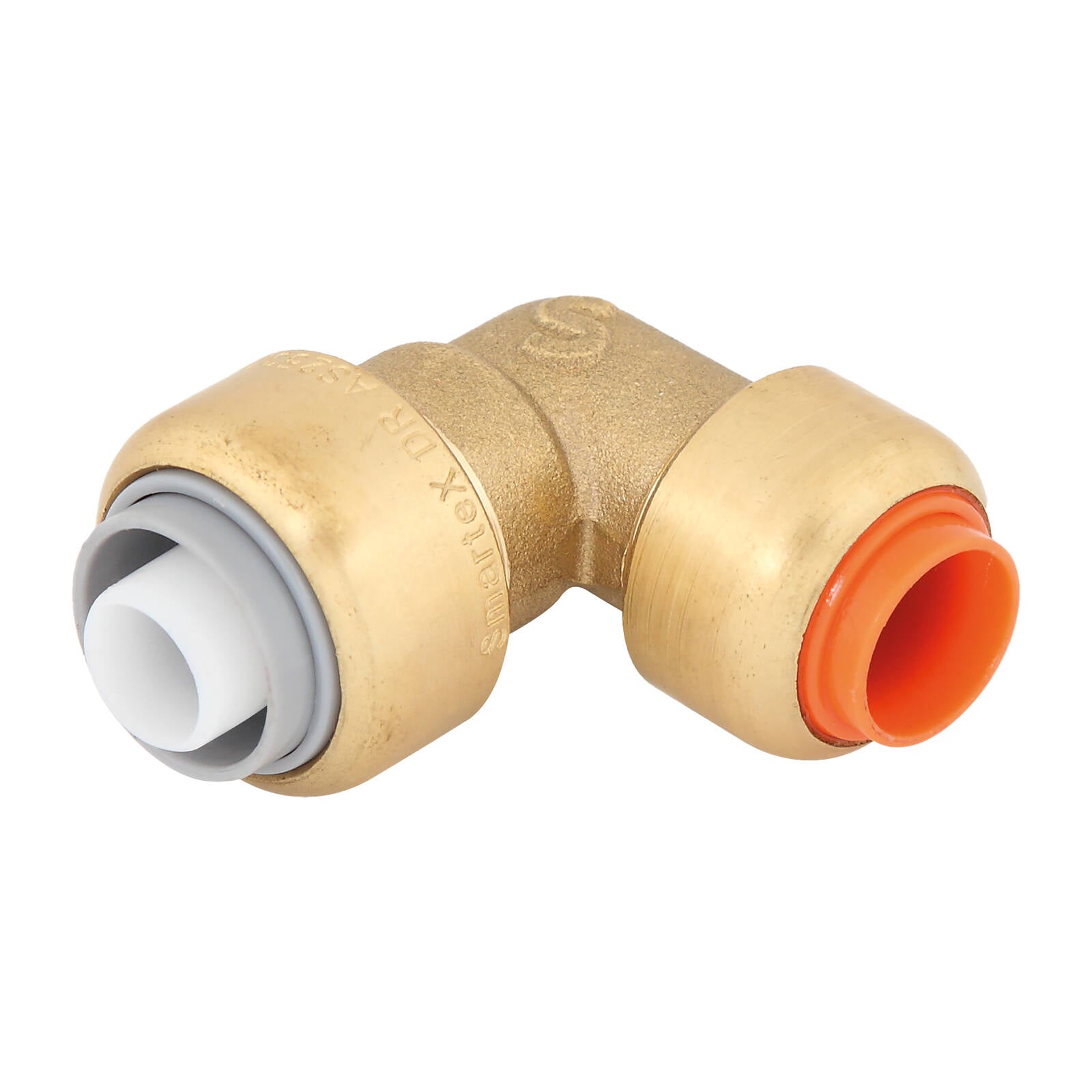 SmarteX-PEX Copper 16 x 15mm Push-Fit Conversion Elbow - Lead Free Brass