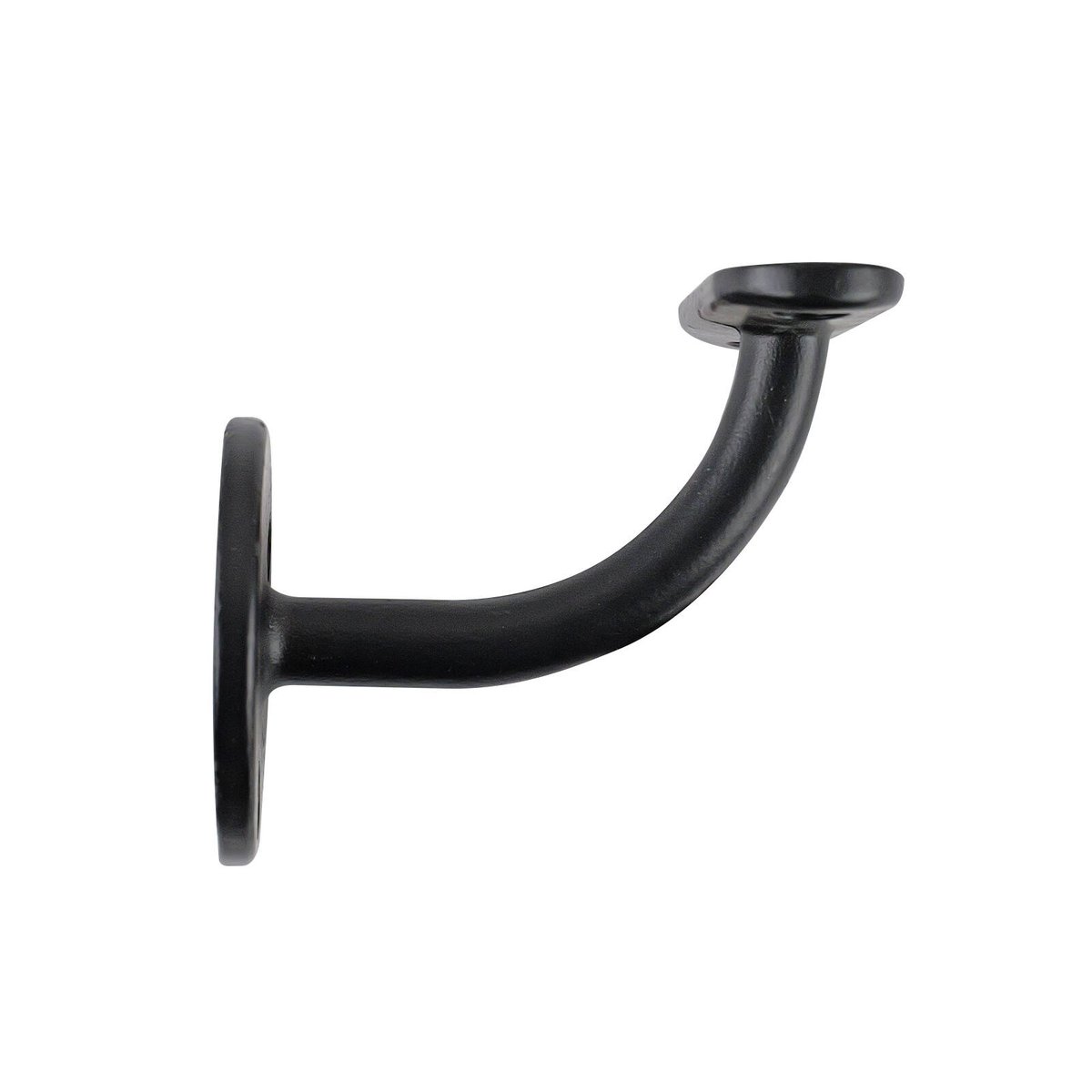 Carinya Black Flat Top Curved Handrail Bracket - 70mm x 90mm x 95mm - SuperSaverAU - view 2