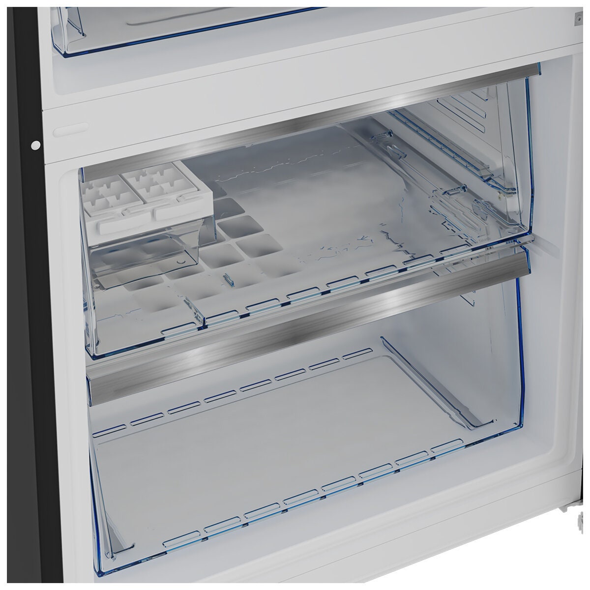 Beko 445L bottom mount fridge - dark pearl steel, NeoFrost dual cooling, 4.5 star rating - BBMB445PDX