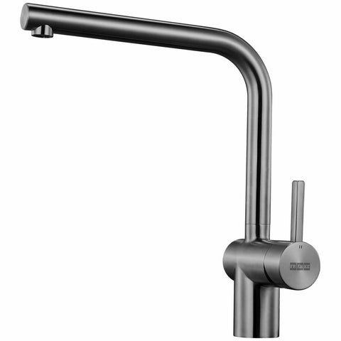 Franke Square Neck Mixer Tap - Gun Metal Grey Gooseneck 180-Degree Swivel 5 Star WELS - TA9700GM