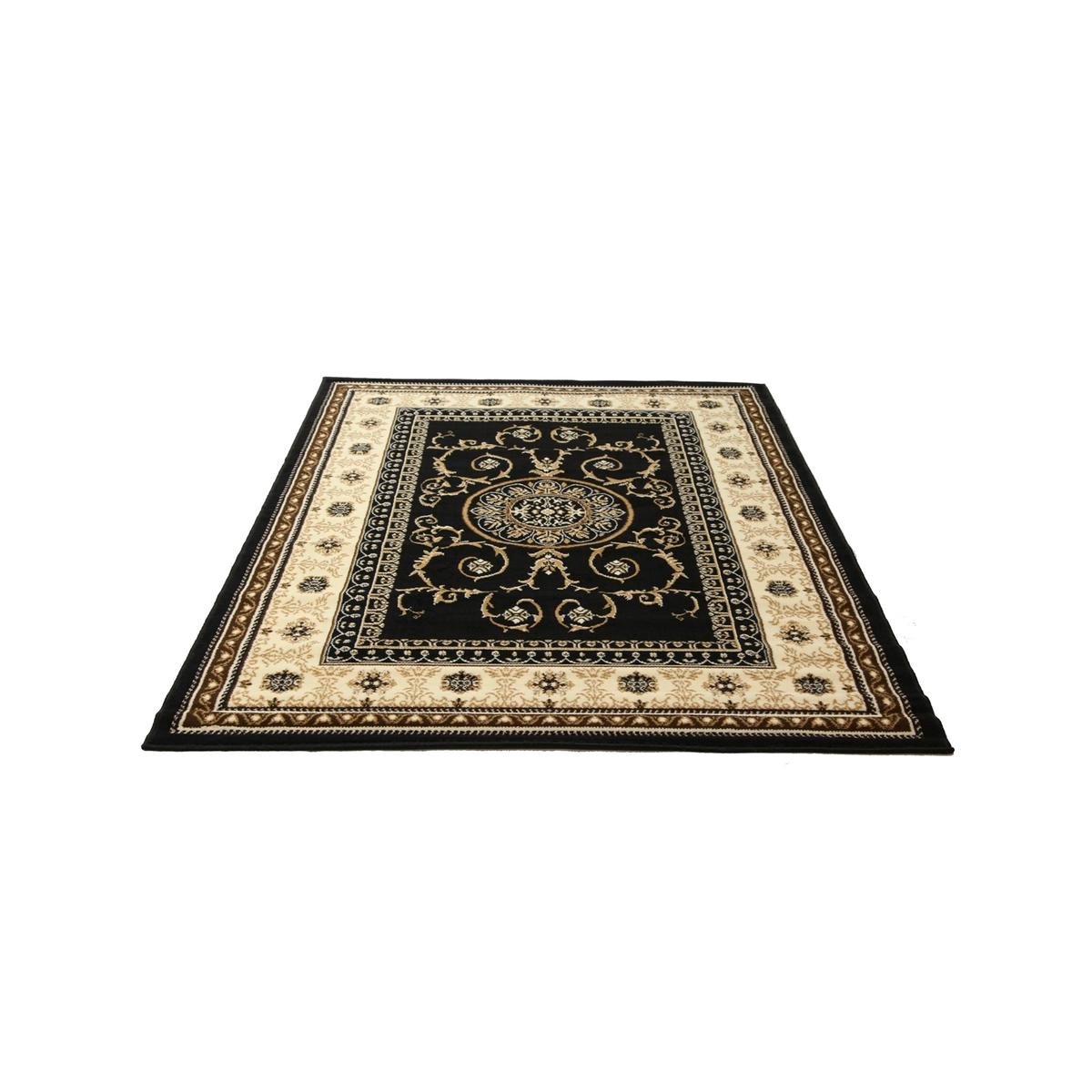 Hufflett Antalya Classic Black Rug - 118x170cm - BCF Polypropylene - Durable - SuperSaverAU - view 1