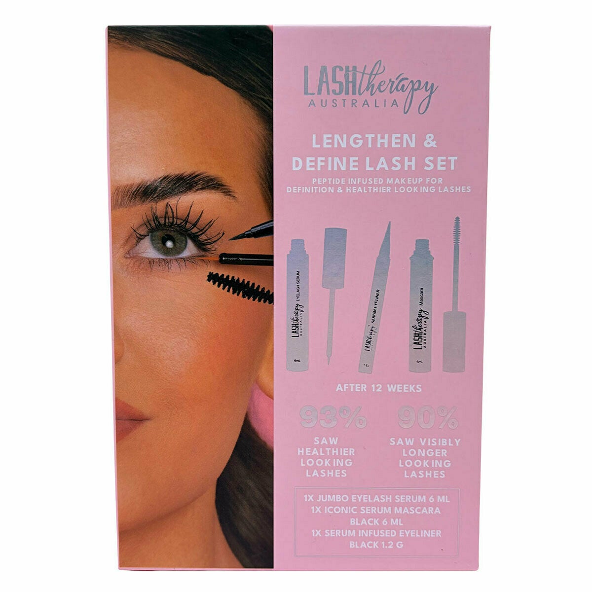Lash Therapy 3 Step Eyelash Care Kit Lengthen and Define Lash Serum