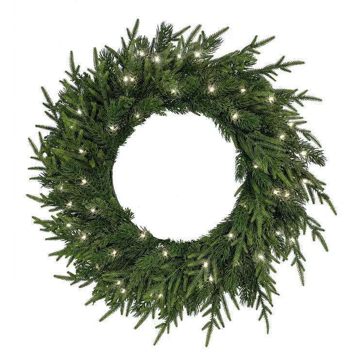 CGH 762mm Artificial Christmas Wreath, Battery Operated with Timer and 50 LEDs — image 6