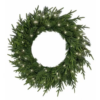 CGH 762mm Artificial Christmas Wreath, Battery Operated with Timer and 50 LEDs — image 8