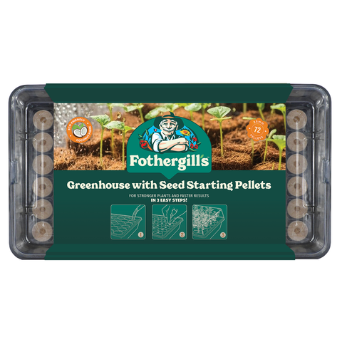 Mr Fothergill's 72-Cell Coco Fibre Pellet Greenhouse Kit