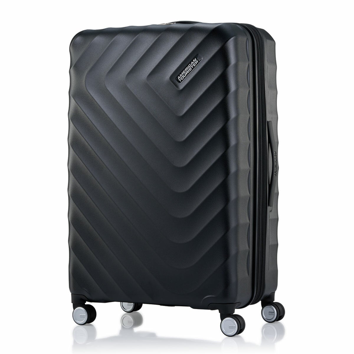 Expandable Hard Shell Suitcase Trio with Dual Spinner Wheels and Adjustable Trolley Grip by American Tourister — image 4