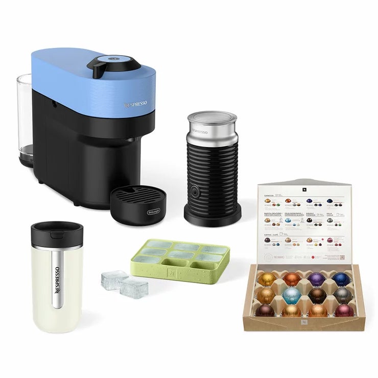De'Longhi Vertuo Pop Pacific Blue Nespresso Pod Espresso Maker with Aeroccino3 Frother — image 6