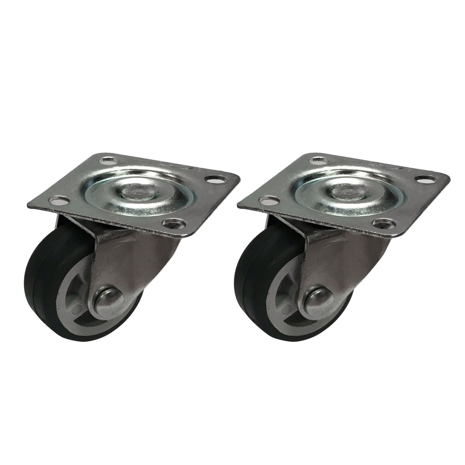 Move It 30mm Grey TPR on Polypropylene Swivel Plate Castor, 20kg, 2 Pack