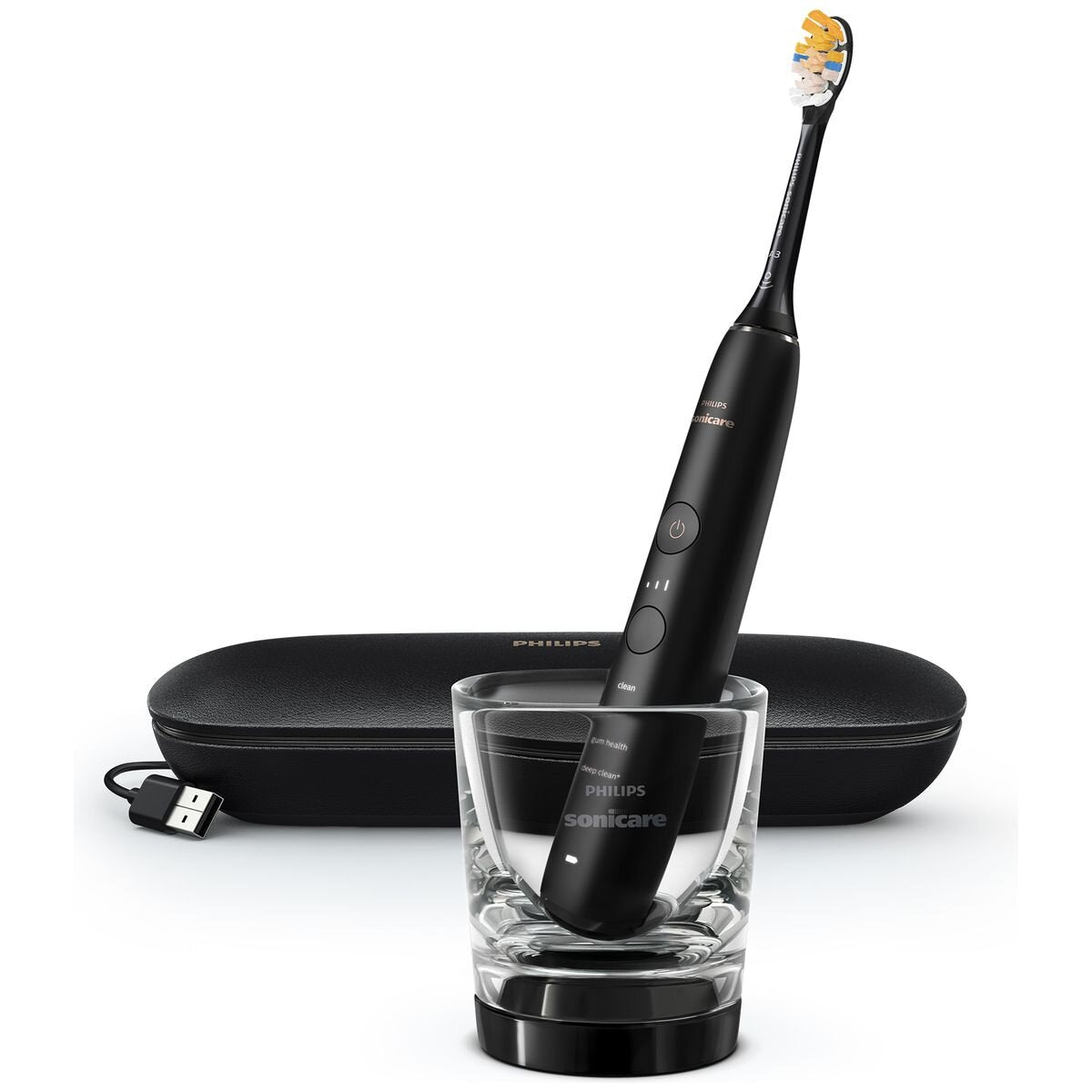 Philips Sonicare DiamondClean 9000 Electric Toothbrush - Black - Four Modes and Smart App - HX9914-75