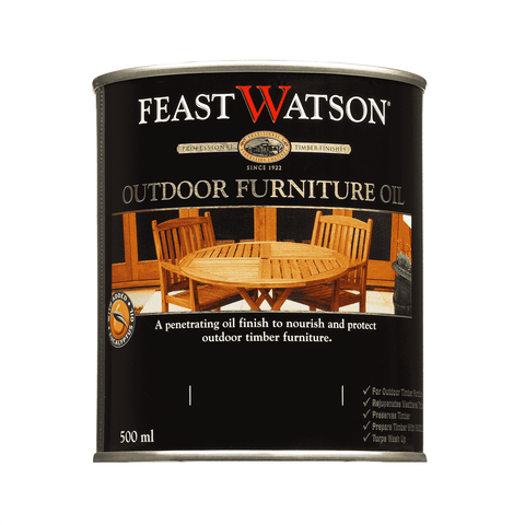 Feast Watson Outdoor Furniture Oil 500ml Hardwood UV Resistant Waterproof