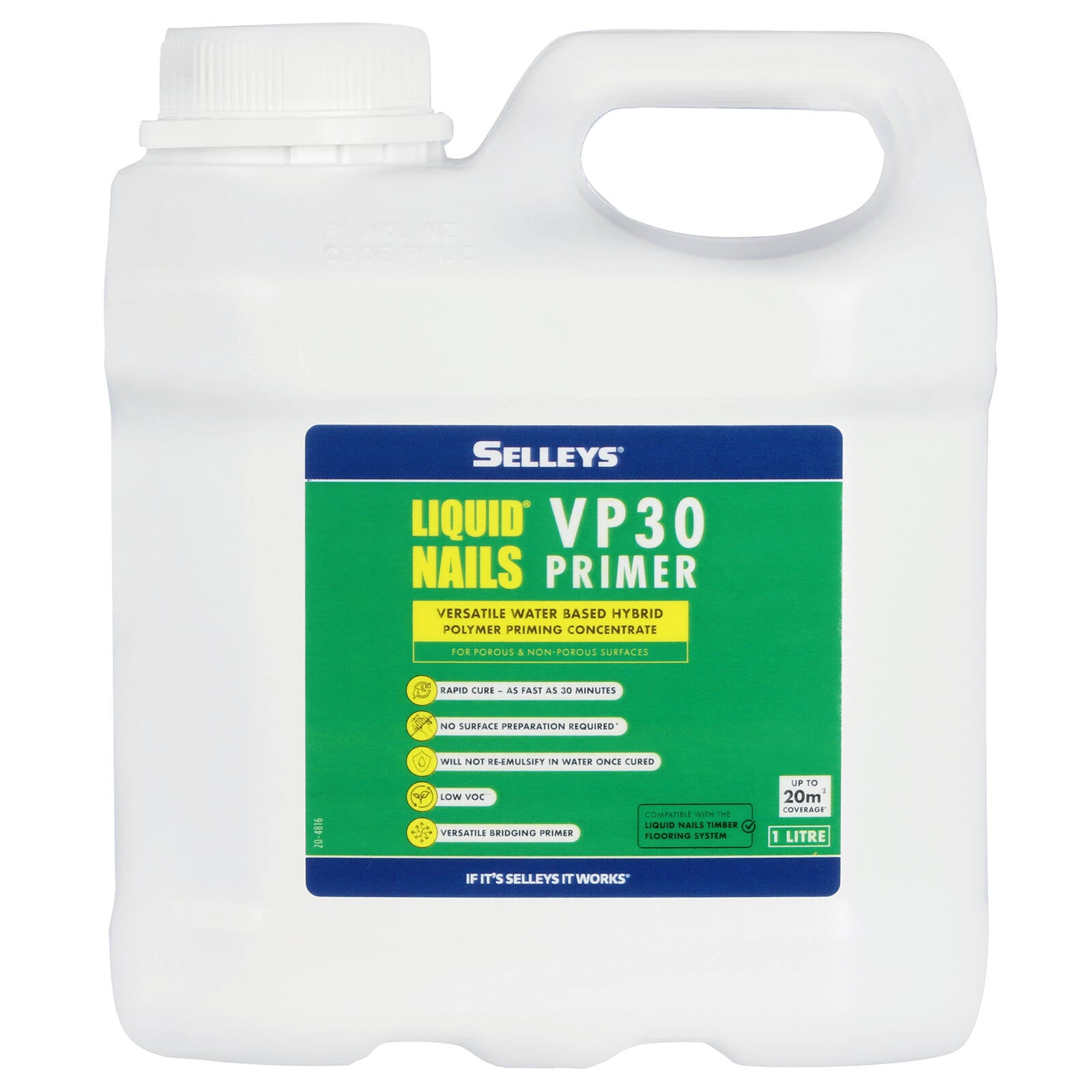 Selleys Liquid Nails VP30 Primer 1L - Water-Based Priming Concentrate