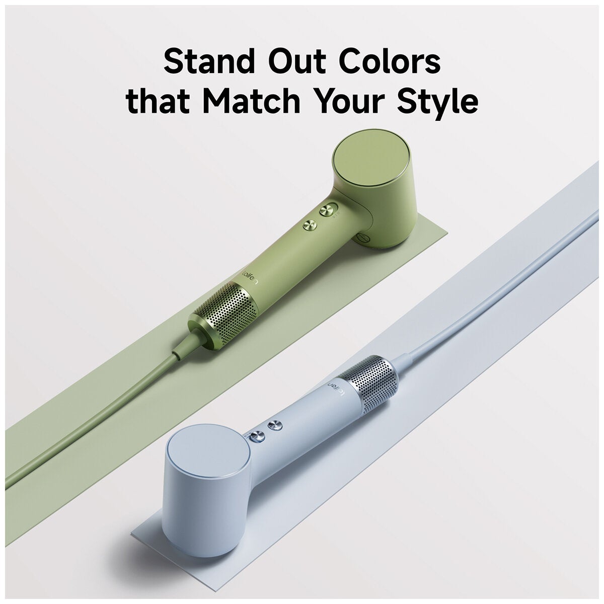 Compact Travel Hair Dryer with Child Mode and Magnetic Nozzle in Blue, Laifen Mini 1HD31SAUBE001 — image 3