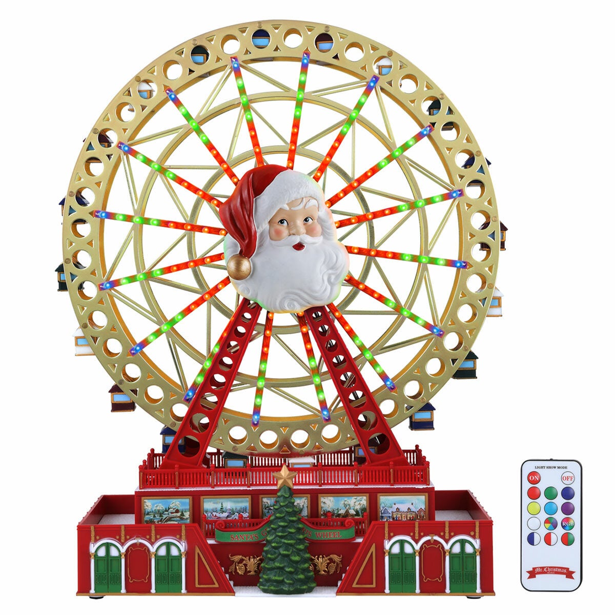 Rotating Musical Christmas Ferris Wheel with Colour-Changing Lights, 50 Songs and Santa by Mr Christmas — image 2